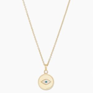GORJANA Madison Evil Eye Coin Necklace